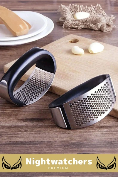 Premium Seri Pratik Kolay Temizlenir Paslanmaz Çelik Pratik Mutfak Sarımsak Ezme Rendesi - 4