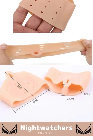 Kemik Büyümesi Karşıtı Şekil Bozukluğu Önleyici Ayak 5 Parmak Ayıran Silikon Bunyon Ayırıcı 2'li Set - 5