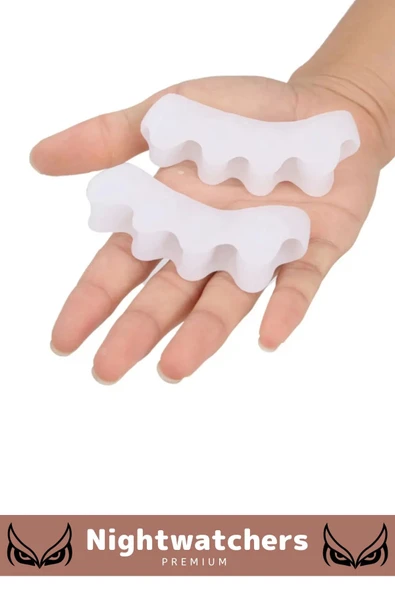 Kemik Büyümesi Karşıtı Şekil Bozukluğu Önleyici Ayak 5 Parmak Ayıran Silikon Bunyon Ayırıcı 2'li Set - 7