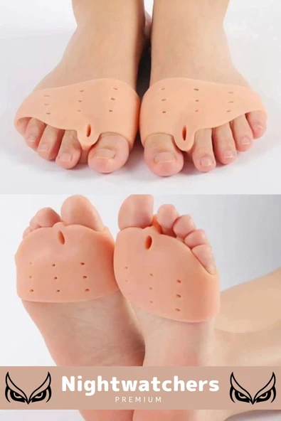 Kemik Büyümesi Karşıtı Şekil Bozukluğu Önleyici Ayak 5 Parmak Ayıran Silikon Bunyon Ayırıcı 2'li Set - 3