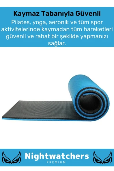 Premium Su Geçirmez Konforlu Taşıma Askılı Çift Taraflı Zemin Çadır Uyku Kamp Matı Yer Minderi 16mm - 3