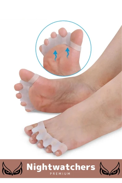 Özel Kemik Büyümesi Karşıtı Şekil Bozukluğu Önleyici Ayak 5 Parmak Ayıran Silikon Bunyon Ayırıcı - 6