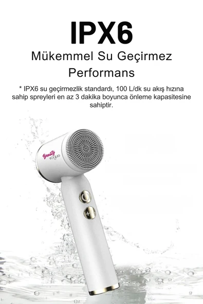 Beauty Vogue 6 in / 1 - 3 Aşamalı Led Şarjlı Ekranlı Peeling Masaj Cilt Bakım Cihazı Aleti - 2