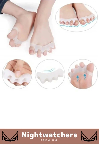 Özel Kemik Büyümesi Karşıtı Şekil Bozukluğu Önleyici Ayak 5 Parmak Ayıran Silikon Bunyon Ayırıcı - 4