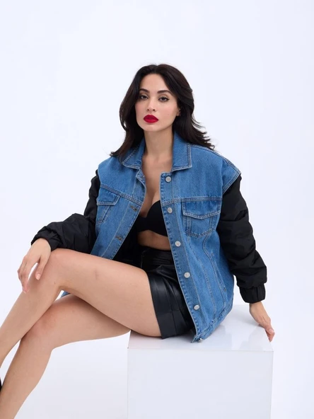 Lucky Life KOT CEKET-MAVİ - Resim 4