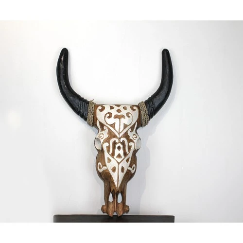 Periboia Duvara Asmalı Bufalo Kafası