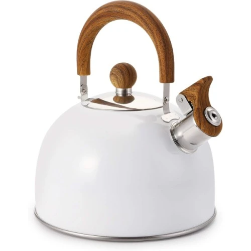 Periboia Paslanmaz Çelik Demlik Beyaz Renk