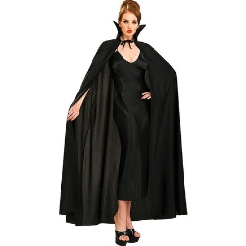 Periboia Siyah Renk Yakalı Halloween Pelerini 120 cm