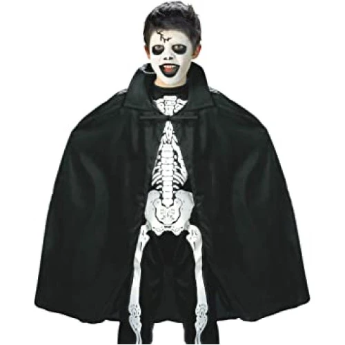 Periboia Siyah Renk Yakalı Halloween Pelerini 90 cm - 4