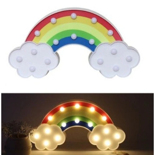 Periboia Led Işıklı Gökkuşağı Gece Lambası