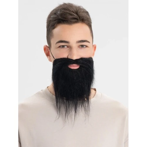 Periboia Siyah Renk Takma Sakal - 2