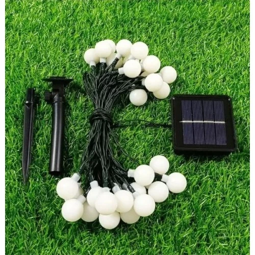 Periboia Solar 5m 28 Led Top Gün Işığı Siyah Kablolu