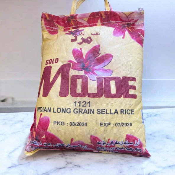 Prenses Bakliyat Gold Mojde 1121 Uzun Taneli Basmati Indian Pirinç 10 kg. iran Hindistan. Şekersiz Pirinç. ürün görseli 1