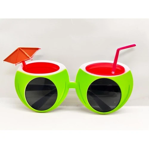 Periboia Karpuz Şekilli Tropikal Hawaii Gözlüğü ürün görseli