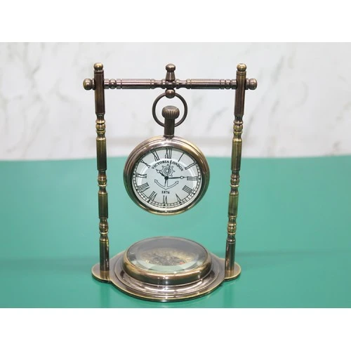 Periboia Masa Üstü Pirinç Saat Model 7