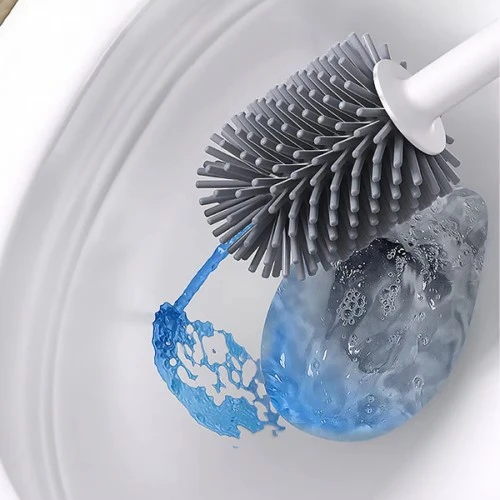 Periboia Deterjan Hazneli Silikon Tuvalet Fırçası - 5