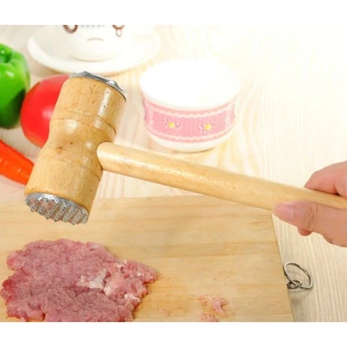 Periboia Ahşap Saplı Et Dövme Çekici - 3