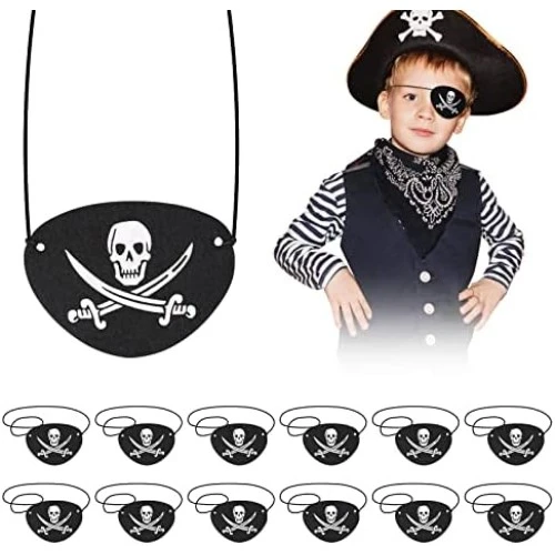 Periboia Vinleks Deri Korsan Göz Bandı Lastikli - 4