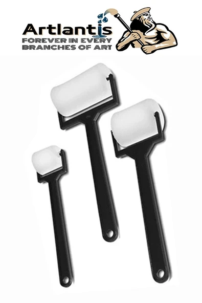 Linol Baskı Seti 1 Paket 35x50 cm Linolyum Tabaka Gri Linol Oyma Seti 5 Bıçaklı Rulo Fırça Mürekkep Linol Baskı Seti - Resim 4