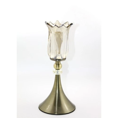 Periboia Cam Şamdan Tekli Model 2