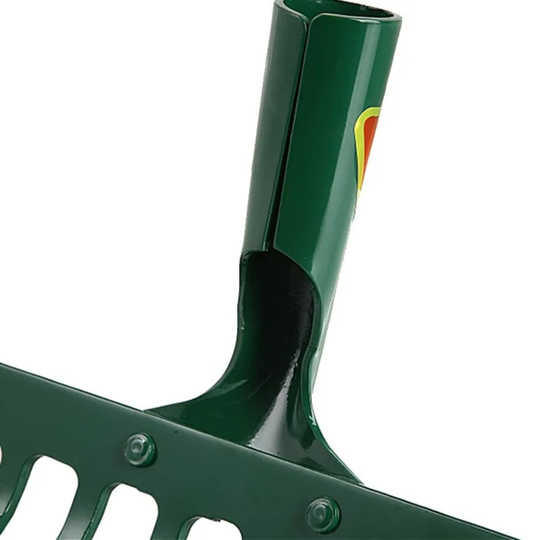 Periboia Metal Tırmık 20 Diş Tarla Bahçe Peyzaj Ot Yaprak Taş Çöp Toplama Tırmık Çelik - 5