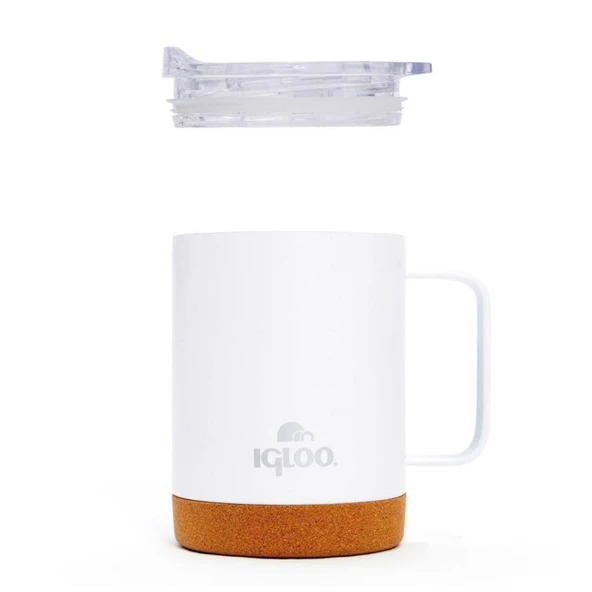 Çelik Mug Termos - Igloo - Cork - 350ml - Beyaz - 205696 - 5