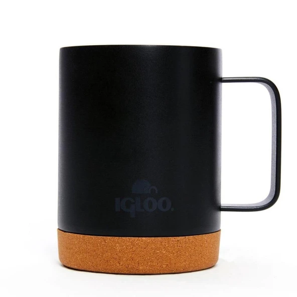 Çelik Mug Termos - Igloo - Cork - 350ml - Siyah - 205696 - 2