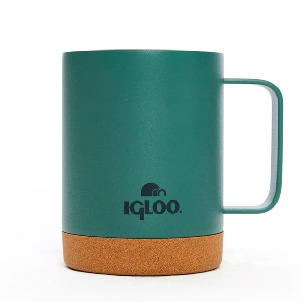 Çelik Mug Termos - Igloo - Cork - 350ml - Yeşil - 205696 - 2