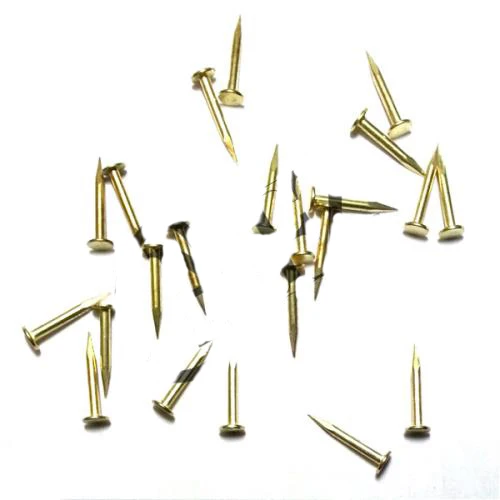 Klips, Menteşe, Ayağı Çivisi 9mm Çelik - Sarı 10gr - 1