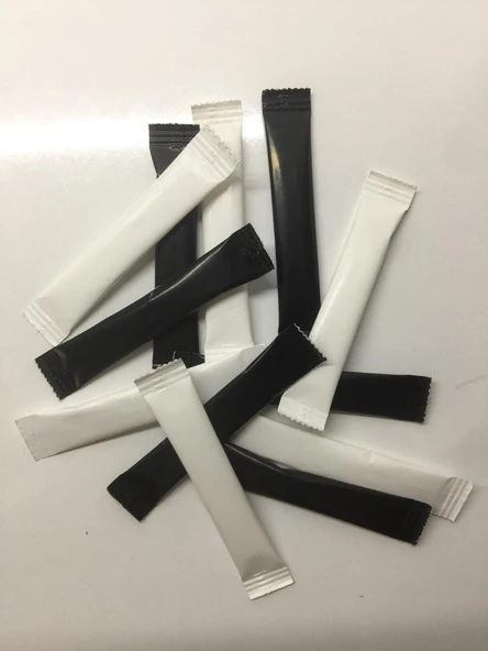 Stick Şeker Beyaz Ve Siyah Baskılı Şeker 3 Gr X 1000'li - 4