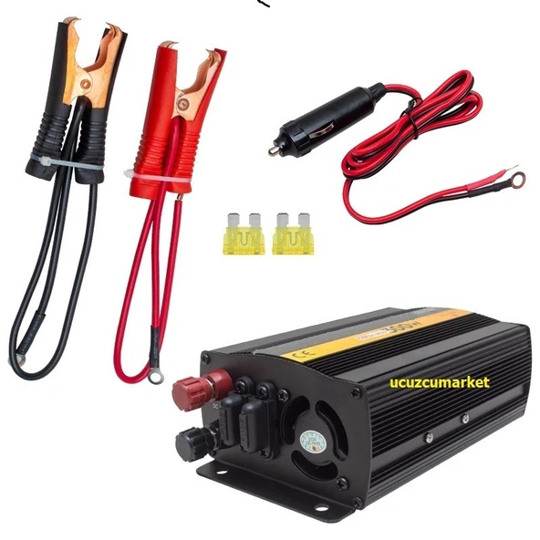 GERÇEK DEĞER DİJİTAL EKRAN 12 VOLT - 300 WATT MODIFIED SINUS WAVE INVERTER (12V - 220V Çevirici) - 3