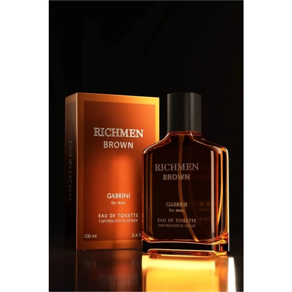 Piev Gabrini Richmen Brown EDP Erkek Parfüm 100 ml - Resim 2