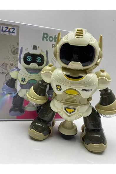 Oyuncak Robot Sesli Işıklı Dans Eden Pilli Robot Kaliteli Yeni Model Robot