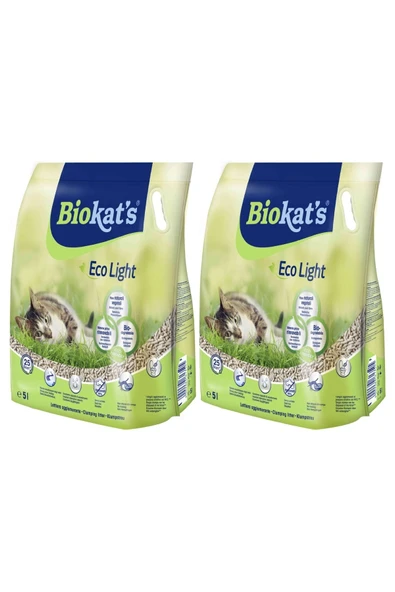 Pelet Kedi Kumu Eco Light 5 Litre 2'li