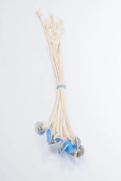 Pamuk İp Fitil No:20 ve Yapışkanlı Sehpa ( 15cm boy ) 20 Adet - Resim 3