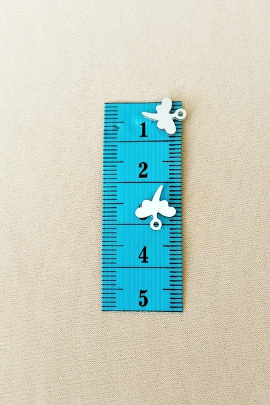 Oya Abiye Bileklik Kolye Pleksi Metalik Plastik Pul Gümüş Renk 8 gram 90 adet - BNC503 - 2