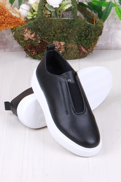 Fort 07367 Cnt Cilt Suni Deri Latikli Kalın Taban Erkek Ayakkabı - 9