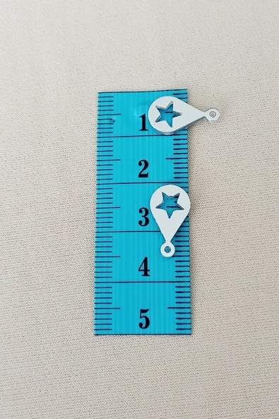 Oya Abiye Bileklik Kolye Pleksi Metalik Plastik Pul Gümüş Renk 8 gram 65 adet - BNC521 - 2
