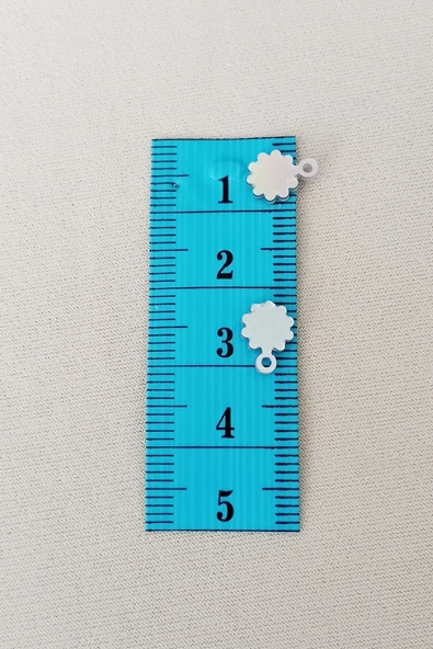 Oya Abiye Bileklik Kolye Pleksi Metalik Plastik Pul Gümüş Renk 24 gram 300 adet - BNC578 - 2