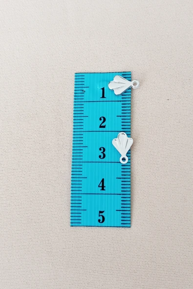 Oya Abiye Bileklik Kolye Pleksi Metalik Plastik Pul Gümüş Renk 24 gram 375 adet - BNC587 - 2