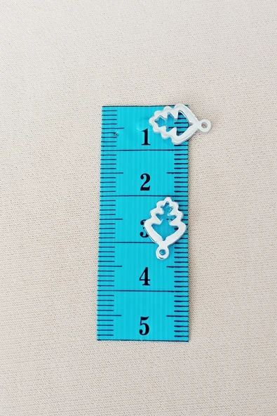 Oya Abiye Bileklik Kolye Pleksi Metalik Plastik Pul Gümüş Renk 24 gram 210 adet - BNC573 - 2