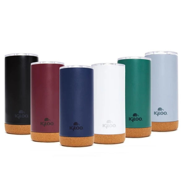 Çelik Mug Termos - Igloo - Cork - 500ml - Bordo - 205695 - 6