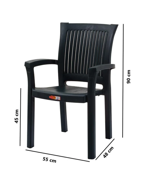 Omnipazar SY-2515 Elite Plastik Bahçe Koltuk Sandalye 4'lü Set - 2