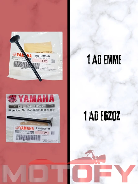 YAMAHA NMAX 125 - 155 2021 2024 SUBAP TAKIMI ORİJİNAL 1AD EMME 1AD EGZOZ  - BK6-E2111-00/B3F-E2121-00