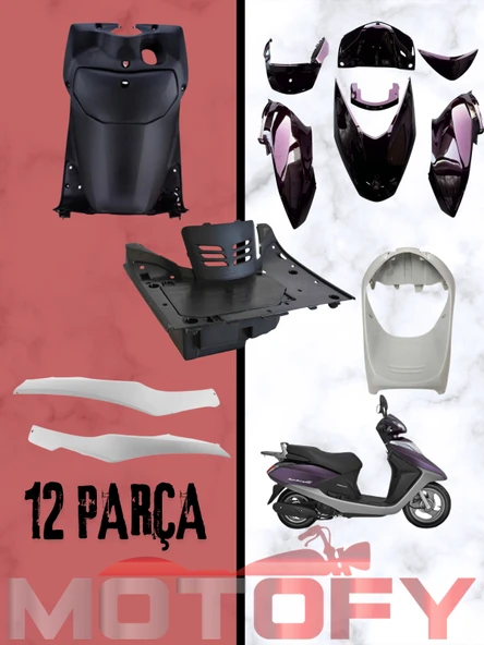 HONDA SPACY ALPHA KAPORTA SETİ MOR 12 PARÇA
