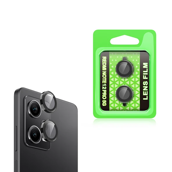Gpack Xiaomi Redmi Note 12 Pro 5G uyumlu Kamera Lens Koruyucu Metal Tekli CL07