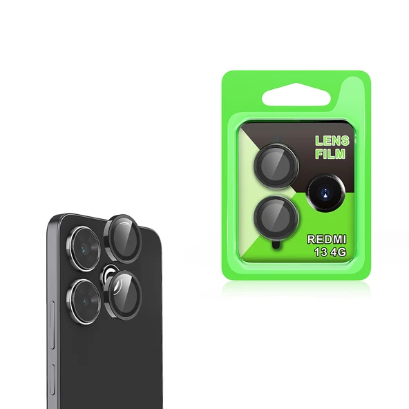 Gpack Xiaomi Redmi 13 4G uyumlu Kamera Lens Koruyucu Metal Tekli CL07