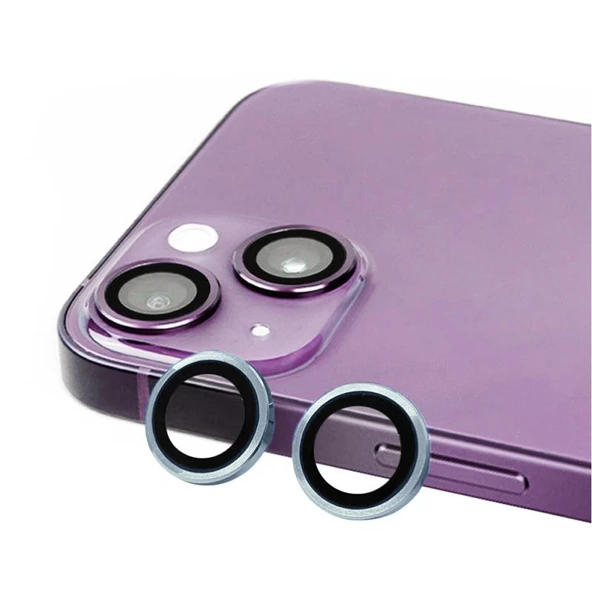 Gpack iPhone 15 uyumlu Kamera Lens Koruyucu Metal Tekli CL07 - 6
