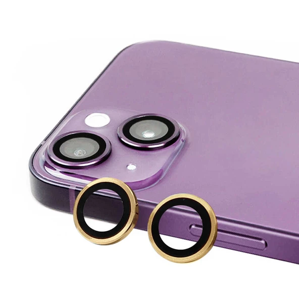 Gpack iPhone 15 uyumlu Kamera Lens Koruyucu Metal Tekli CL07 - 2