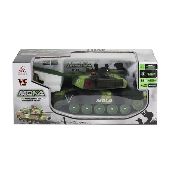 Nessiworld  2033-T Kumandalı Sesli Şarjlı Büyük Boy Tank -Karsan - 4